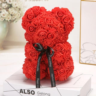 Teddy Bear Made of Roses (25cm)