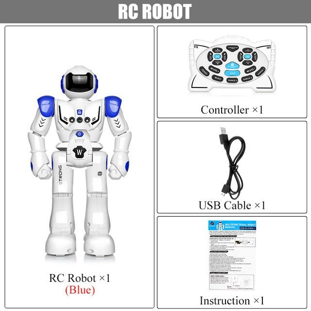 Robot USB Charging Dancing Gesture Action Figure Toy Robot Control RC Robot Toy for Boys Children Birthday Gift